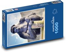 Gorila - primát, zvíře Puzzle 1000 dílků - 60 x 46 cm