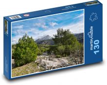 Francie - Montagne Sainte-Victoire Puzzle 130 dílků - 28,7 x 20 cm