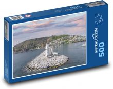 Alanya - Turecko, maják Puzzle 500 dielikov - 46 x 30 cm 