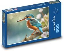 Ledňáčik v prírode Puzzle 500 dielikov - 46 x 30 cm 