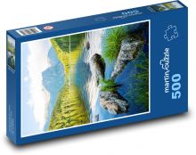 Jezero v horách Puzzle 500 dílků - 46 x 30 cm