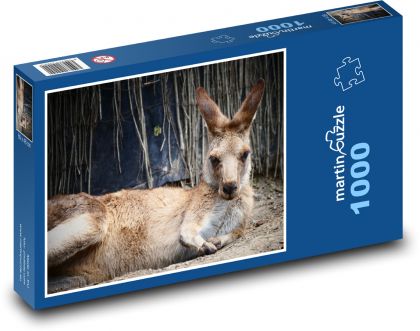 Klokan - Wallaby - Puzzle 1000 dílků, rozměr 60x46 cm