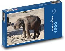 Elephant Puzzle 1000 pieces - 60 x 46 cm 