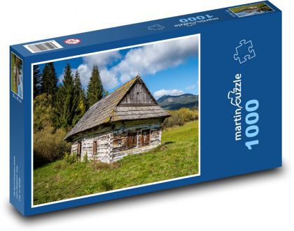 Slovensko - chalupa - Puzzle 1000 dílků, rozměr 60x46 cm