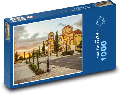 Kypr - Paralimni - Puzzle 1000 dílků, rozměr 60x46 cm