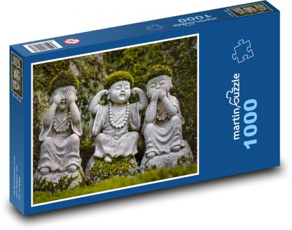 Sochy - Plastiky - Buddhové - Puzzle 1000 dílků, rozměr 60x46 cm