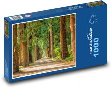 Road, trees Puzzle 1000 pieces - 60 x 46 cm 