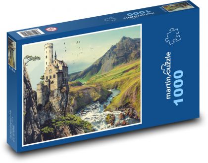 Fantazie, hrad - Puzzle 1000 dílků, rozměr 60x46 cm