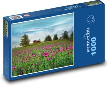 Flowers, landscape Puzzle 1000 pieces - 60 x 46 cm 