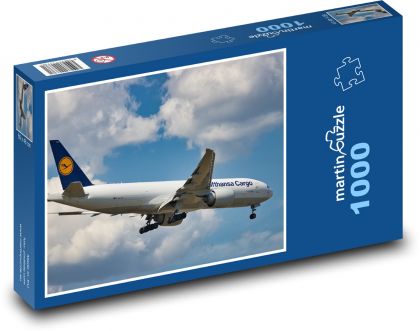 The plane in flight - Puzzle 1000 pieces, size 60x46 cm 