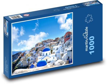 Řecko - Santorini - Puzzle 1000 dílků, rozměr 60x46 cm