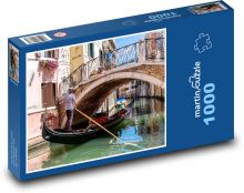 Italy - Venice, gondola Puzzle 1000 pieces - 60 x 46 cm 