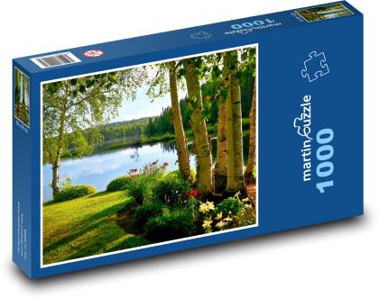 Příroda, stromy, voda - Puzzle 1000 dílků, rozměr 60x46 cm