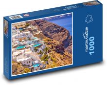 Řecko - Santorini Puzzle 1000 dílků - 60 x 46 cm