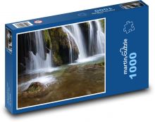 Vodopád, příroda Puzzle 1000 dílků - 60 x 46 cm