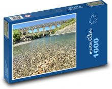 Francúzsko - Pont du Gard Puzzle 1000 dielikov - 60 x 46 cm 