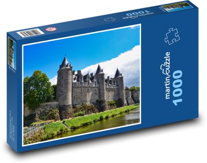 Středověká pevnost - Puzzle 1000 dílků, rozměr 60x46 cm