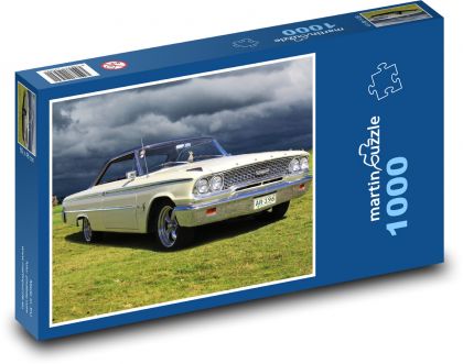 Auto - Ford Galaxie - Puzzle 1000 dílků, rozměr 60x46 cm