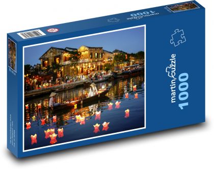 Vietnam - Hoi An - Puzzle 1000 dílků, rozměr 60x46 cm