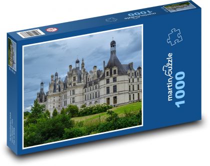 Hrad Loire Boutique  - Puzzle 1000 dílků, rozměr 60x46 cm