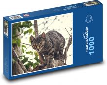 Kot domowy Puzzle 1000 elementów - 60x46 cm