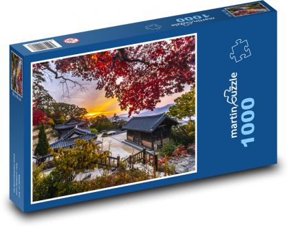 Korea - Hanok - Puzzle 1000 dílků, rozměr 60x46 cm