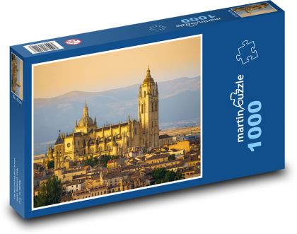 Španělsko - Segovia - Puzzle 1000 dílků, rozměr 60x46 cm