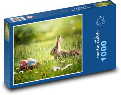 Easter bunny - eggs, Easter - Puzzle 1000 pieces, size 60x46 cm 