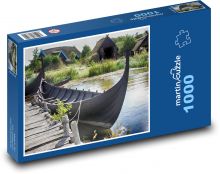 Ship - canoe, viking Puzzle 1000 pieces - 60 x 46 cm 