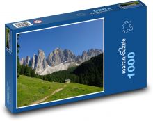 Mountain peaks - natural scenery Puzzle 1000 pieces - 60 x 46 cm 