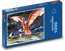 Ibis - czerwony ptak Puzzle 1000 elementów - 60x46 cm