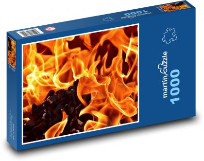 Fire - flames, burn - Puzzle 1000 pieces, size 60x46 cm 