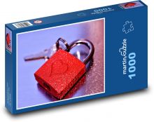 The key to the heart - together, to love Puzzle 1000 pieces - 60 x 46 cm 