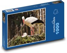 Storks - nest, animals Puzzle 1000 pieces - 60 x 46 cm 