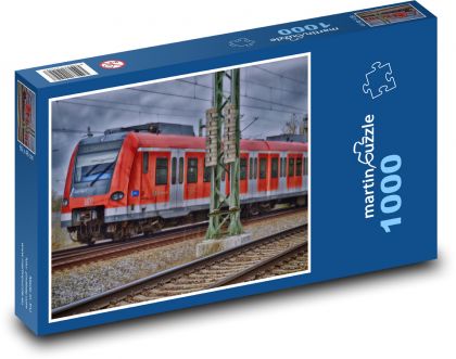 Train - tracks, railways - Puzzle 1000 pieces, size 60x46 cm 