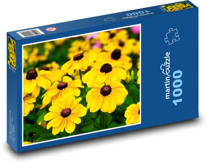 Sharpshooters - yellow flower, garden - Puzzle 1000 pieces, size 60x46 cm 