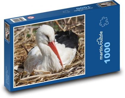 Stork - bird, animal - Puzzle 1000 pieces, size 60x46 cm 