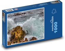 Oceán - vlny, skaly Puzzle 1000 dielikov - 60 x 46 cm 