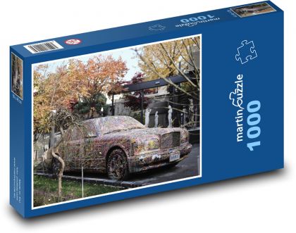 Art - auto, ulice - Puzzle 1000 dílků, rozměr 60x46 cm