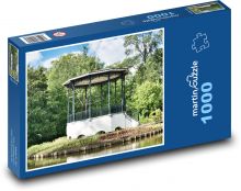 Altánok - park, záhrada Puzzle 1000 dielikov - 60 x 46 cm 