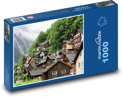 Hallstatt - Austria, homes - Puzzle 1000 pieces, size 60x46 cm 