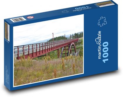 Bridge - road, mountain - Puzzle 1000 pieces, size 60x46 cm 