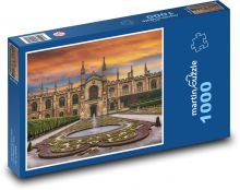 Pałac - ozdobny ogród, naturalna tapeta Puzzle 1000 elementów - 60x46 cm