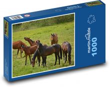 Animals - Horse herd Puzzle 1000 pieces - 60 x 46 cm 