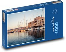 Prístav - lode, Kréta Puzzle 1000 dielikov - 60 x 46 cm 