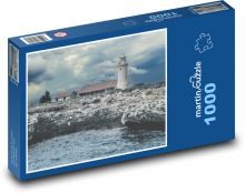 Maják - pobrežie, skaly Puzzle 1000 dielikov - 60 x 46 cm 