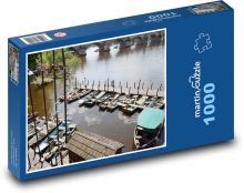 Harbour - boats,Vltava Puzzle 1000 pieces - 60 x 46 cm 