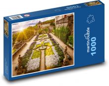 Ogród - park, kwiaty Puzzle 1000 elementów - 60x46 cm