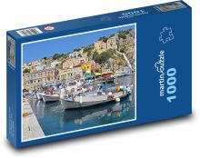 Symi - wyspa, Grecja Puzzle 1000 elementów - 60x46 cm