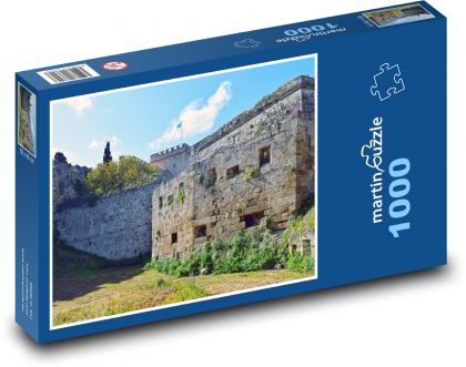 Středověký hrad - pevnost, opevnění - Puzzle 1000 dílků, rozměr 60x46 cm